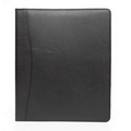 Leone Executive Leather 1" Capacity 3-Ring Binder - Midnight Black